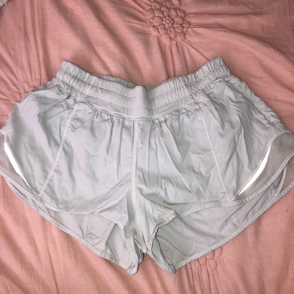 White lulu hotty hot shorts